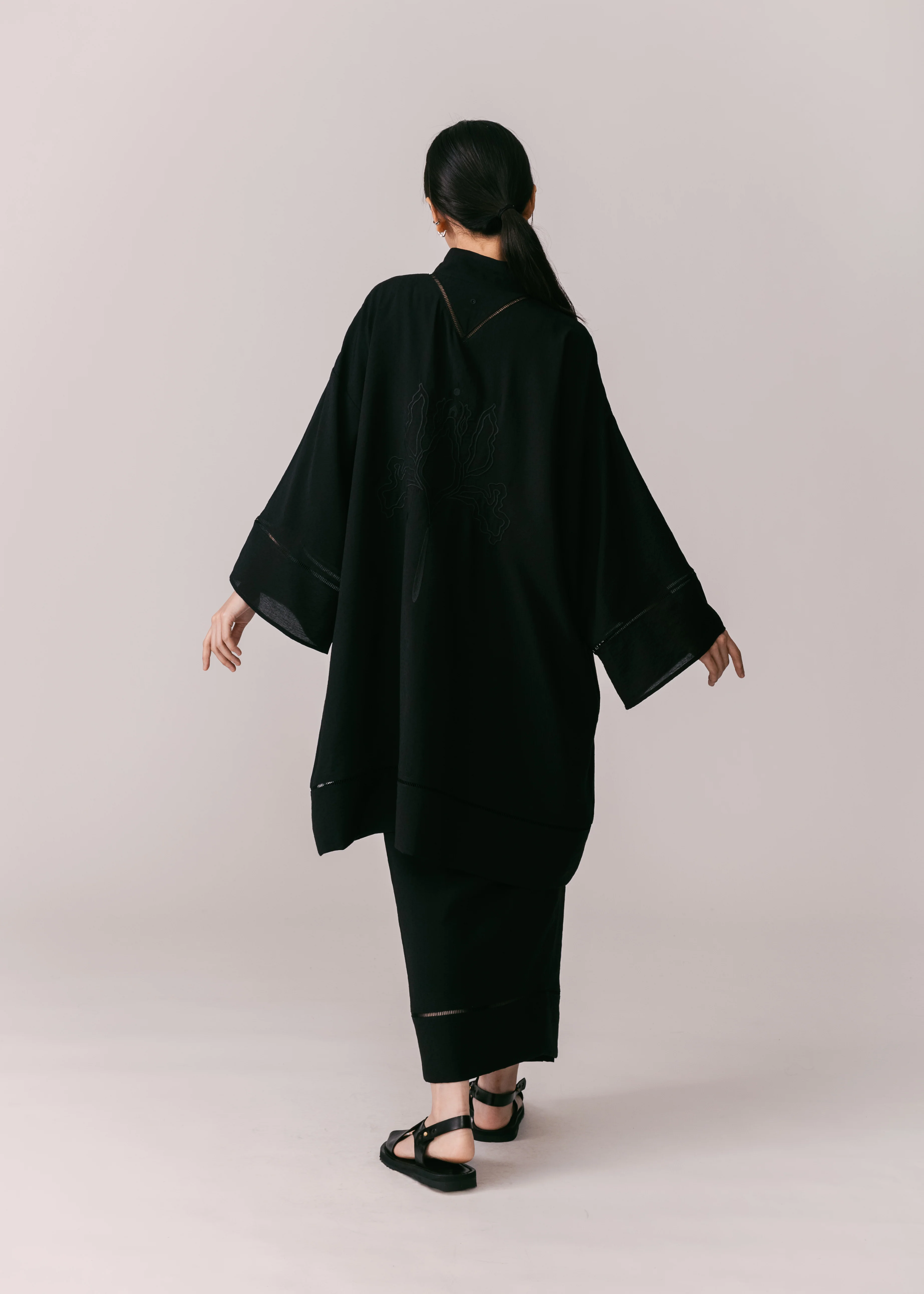 Women: Tumboh Wrapped Sarung (Black) - Image 7