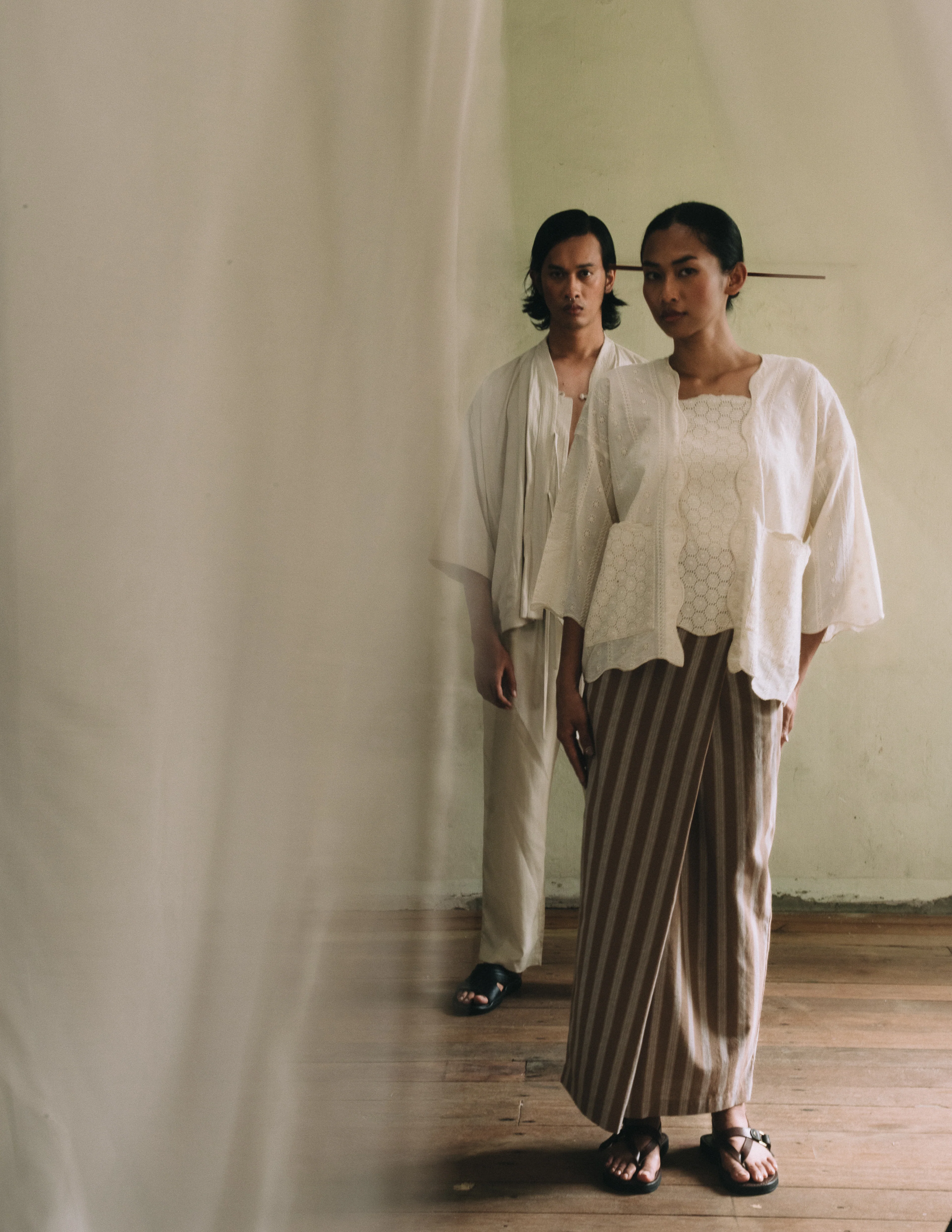 Women: Tunas Wrapped Sarung (Brown Stripe) - Image 9